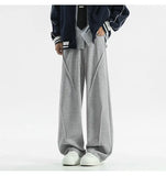Black Casual Pants Men Oversized Wide Leg Pants Men Grey Sweatpants Streetwear Loose Joggers Sports Pants Mens Trousers M-2XL