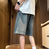 Casual Shorts Men Vintage Streetwear American Style Wide Leg New Arrival Fashion Summer Baggy Comfortable Denim Harajuku Daily