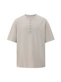 Korean Simple Elegant Short-sleeved T-shirt Men's Summer Loose Casual Half-sleeved T-shirt High-end Commuting Outfit Chic Tees