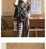 Street Punk Shirt Off-shoulder Hollow T-shirt American 2025 New High-end Style Fashionable Casual Loose Short Sleeves