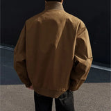 New Spring Autumn Men's Bomber Jackets solid Casual Male Outwear Windbreaker Jacket Mens Zipper Baseball Uniform Coats Clothing