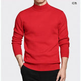 Winter Solid Men's New Half High Neck Long Sleeve Sweater Autumn Slim Fit Korean Version Thickened Comfortable Versatile Top
