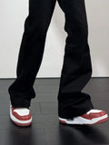 Flare Jeans Men American Slim Chic High Street Washed Hip Hop Denim Trousers All-match Harajuku Simple College Autumn Mopping