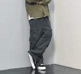 Multi-pockets Cargo Pants Men Casual Simple Personality Handsome American Style Baggy Trousers All-match Streetwear New Popular