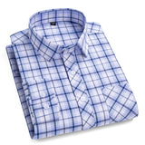 New Men's Plaid Shirts Long Sleeve Cotton Checked Shirt Formal Fashion Thin Soft Classic Basic Casual Male Clothing 6XL 5XL
