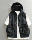 American Workwear Quick-drying Multi-pocket Vest Men Couples Silhouette Vest Trendy Brand High-end Casual Trendy Horse Clip