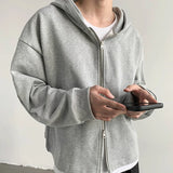 Plus Velvet Hoodies Men Hooded Loose Hip Hop Winter Warm Couples Sweatshirts Korean Fashion Coats Outwear High Street All-match