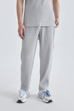Summer Casual Pants Men Fashion Gray Black Pleated Pants Men Japanese Streetwear Loose Straight Pants Mens Ice Silk Trousers