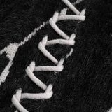 Knitwear Sweater Black Turtleneck Winter Oversize Pullover Fashion Punk Gothic Streetwear High Street Men's And Women's