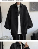 New Chinese Style Fold-button Shirt Men's Long-sleeved Hanfu Tang Suit Jacket Chinese Style Jacket Men's Fashion Tops Urban