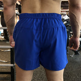 Men Sports Fitness Shorts Brother Three Quarter Pants Quick Dry Breathable Elastic Muscle Male Weight Dog Squat Plus Size M-5XL