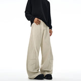 Y2K American Baggy Pants Men's 100% Cotton Fashion Vintage Autumn Wide-leg Casual Trousers Oversize Loose Streetwear
