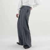 New Suit Pants Mens Dress Pants Loose Oversized  Wide Leg Pants Summer Casual Straight Retro Mopping Trousers Formal Trousers