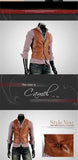 Spring Autumn Motorcycle Sleeveless Vest Jacket Korean Slim-fitting Casual Spring Mens Vest Suit Pu Leather Waistcoat