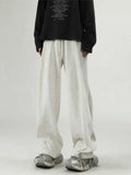 Wide Leg Sweatpants Men Oversize Gray Sports Pants Sportswear Casual Trousers Male Loose Korean Streetwear Hip Hop