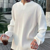 T Shirt for Man White Big Size Top V Neck Men's Clothing Oversize Xl A Luxury Streetwear Xxl Quotes Korean Autumn Casual F