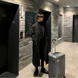 Men's Long Woolen Jacket To The Knee Winter Thickened Herringbone New Style Autumn/winter High Tall Coat