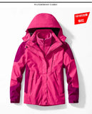 Male New Arrived Winter 3 in 1 Jackets Parkas Unisex Two-pieces Sets Men Outdoor Jacket Waterproof Hiking Coat Windbreaker Coat