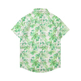 American Retro Floral Shirt, Travel Vacation Beach Flower Shirt, Loose Large Size Clothes for Men and Women
