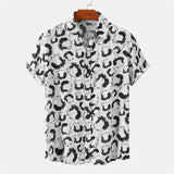 Men's Designer Hawaii Shirts Short Sleeve Lapel Tops New Fashion Flower 3d Print Street Hip Hop Casual Vintage Clothing Male 4XL