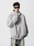 American autumn and winter street fashion personalized hooded sweatshirt for couples loose retro Harajuku casual top y2k