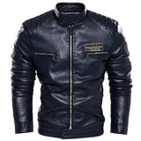 Men Fashion Leather Jacket Men Outerwear Leather Moto Jacket Trend Brand Men's New Clothing Streetwear Blazer Casual Jackets
