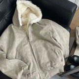American style trendy personalized thick men and women retro hooded sweatshirt for couples loose casual for autumn and winter