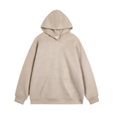 Autumn Suede Hoodies Men Fashion Retro Hooded Sweatshirt Men Streetwear Hip-hop Loose Pullover Hoodies Mens Pocket Hoody