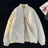 American style autumn and winter men and women street trend thick jacket for couples loose retro Harajuku simple casual top y2k