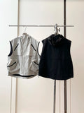 American Workwear Quick-drying Multi-pocket Vest Men Couples Silhouette Vest Trendy Brand High-end Casual Trendy Horse Clip