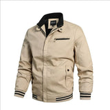 2025 Newest Autumn Men Jackets Stand Collar Slim Fit Vintage Baseball Coats Outwear Windbreak Bomber Jacket Clothing S-3XL