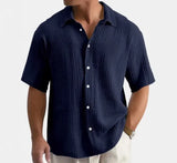 Breathable Hawaiian Style Shirt Men's Summer New Loose Casual Short Sleeved Shirt Beach Vacation Street Wear 2025 Hot Sale
