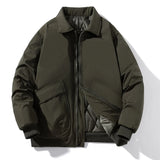 Autumn Winter Jackets Men Solid Bomber Jacket Men Military Vintage Retro Motorcycle Jacket Casual Parkas Windbreaker Pocket Male