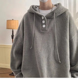 American style trend personalized trend lazy style for men and women hooded sweater loose and casual knit top for couples y2k