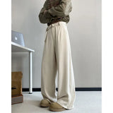 Black Belt Suit Pants Men Fashion Society Mens Dress Pants Korean Loose Wide Leg Pants Mens Office Formal Trousers Plus Size