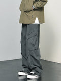 Multi-pockets Cargo Pants Men Casual Simple Personality Handsome American Style Baggy Trousers All-match Streetwear New Popular