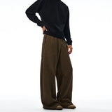Y2K American Baggy Pants Men's 100% Cotton Fashion Vintage Autumn Wide-leg Casual Trousers Oversize Loose Streetwear