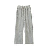 Summer Casual Pants Men Oversized Retro Striped Pants Men Streetwear Korean Loose Wide Leg Pants Mens Trousers Plus Size 5XL