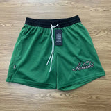 Summer American Jersey Shorts Double-sided Mesh Basketball Shorts Men's Casual Knee Street Shorts Training Quick-dry Half Pants
