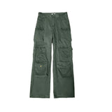 Japanese Multi-pocket Work Pants Men's Autumn Trendy Loose Straight Casual Pants Hip-hop Retro Design Trousers Aesthetic Chic
