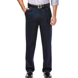 Spring Summer Casual Mens Pleated Suit Trousers Fashion Solid Color Loose Straight Pants Men Business Office Leisure Pants