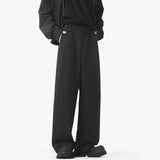 Black Casual Pants Men Fashion Oversized Wide Leg Pants Men Streetwear Korean Loose Straight Pants Mens Baggy Beige Trousers