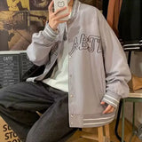 Autumn Winter Fashion Harajuku All Match Tops Men Loose Casual Jacket Pockets Long Sleeve Cardigan Outerwear Button Male Clothes