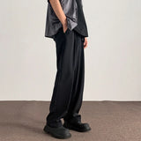 Brown Suit Pants Men Fashion Society Mens Black Dress Pants Korean Casual Straight Pants Mens Office Formal Trousers Plus Size