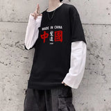 T shirt for men Autumn Oversize Long-Sleeved Tees Men's Clothing Y2k Vintage Printed Gym Anime shirt Tops Man Graphic T-shirts