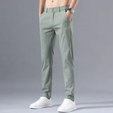 Summer KPOP Fashion Style Harajuku Slim Fit Trousers Loose All Match Thin Style Casual Pants Solid Button Straight Leg Pants