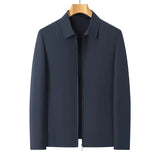 Men New Fashion Turn Down Collar Jacket Brand Outerwear Coats Spring Autumn Smart Casual Classic Luxury Business Jacket