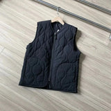Gourd-type Quilted Vest Coat Cotton Windproof Waterproof Vest Men Women Winter Warm Waistcoat Aesthetic Cityboy Padded Jacket