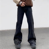 Y2K Streetwear Vintage Brown Baggy Flared Jeans Pants Men Clothing New Fashion Straight Women Long Trousers Pantalon Homme
