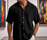Breathable Hawaiian Style Shirt Men's Summer New Loose Casual Short Sleeved Shirt Beach Vacation Street Wear 2025 Hot Sale